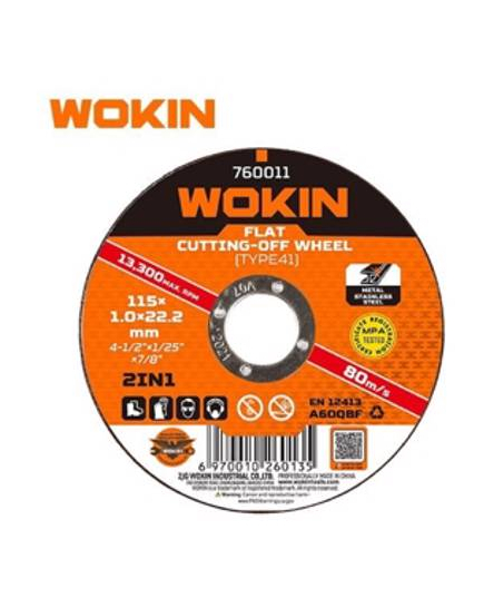 მეტალის საჭრელი დისკი Wokin 760111, 115x1.2x22.2mm, Flat Cutting-Off Wheel (TYPE41), Orange - ISARI.store at the lowest price,მეტალის საჭრელი დისკი Wokin 760111, 115x1.2x22.2mm, Flat Cutting-Off Wheel (TYPE41), Orange - ISARI.store ,მეტალის საჭრელი დისკი Wokin 760111, 115x1.2x22.2mm, Flat Cutting-Off Wheel (TYPE41), Orange - ISARI.store buy at the lowest price,