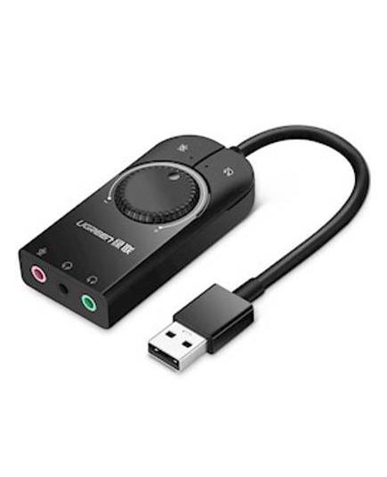 ხმის ბარათი UGREEN CM129 (40964) USB External Stereo Sound, card 3,5 mm mini jack with volume control Adapter 15cm (Black) - ISARI.store at the lowest price,ხმის ბარათი UGREEN CM129 (40964) USB External Stereo Sound, card 3,5 mm mini jack with volume control Adapter 15cm (Black) - ISARI.store ,ხმის ბარათი UGREEN CM129 (40964) USB External Stereo Sound, card 3,5 mm mini jack with volume control Adapter 15cm (Black) - ISARI.store buy at the lowest price,