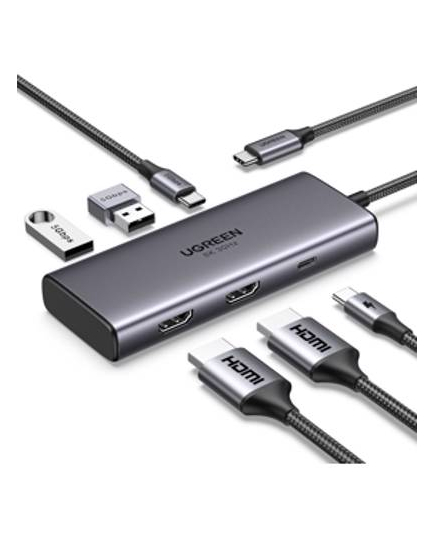 USB-C ჰაბი UGREEN CM498 (15852) Revodok 206, 2 x HDMI, USB, Type-C, HUB, Grey - ISARI.store at the lowest price,USB-C ჰაბი UGREEN CM498 (15852) Revodok 206, 2 x HDMI, USB, Type-C, HUB, Grey - ISARI.store ,USB-C ჰაბი UGREEN CM498 (15852) Revodok 206, 2 x HDMI, USB, Type-C, HUB, Grey - ISARI.store buy at the lowest price,