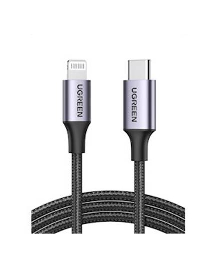 USB კაბელი UGREEN US304 (60761), MFi, Type-C To Lightning, 2m, Black/Gray - ISARI.store ყველაზე დაბალ ფასად ,USB კაბელი UGREEN US304 (60761), MFi, Type-C To Lightning, 2m, Black/Gray - ISARI.store ,USB კაბელი UGREEN US304 (60761), MFi, Type-C To Lightning, 2m, Black/Gray - ISARI.store შეიძინე ყველაზე დაბალ ფასად ,