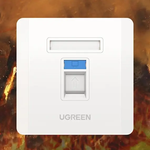 Internet Rosette UGREEN NW144 (80180) Wall Socket internet RJ45 Wall Plate Single Port Cover, 5 imageInternet Rosette UGREEN NW144 (80180) Wall Socket internet RJ45 Wall Plate Single Port Cover, 5 imageInternet Rosette UGREEN NW144 (80180) Wall Socket internet RJ45 Wall Plate Single Port Cover, 5 image