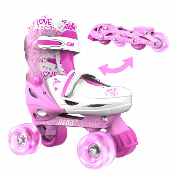 Children's roller skates 2 IN 1 NEON COMBO CYBER SKATES NT31P4 (34-37), 3 imageChildren's roller skates 2 IN 1 NEON COMBO CYBER SKATES NT31P4 (34-37), 3 imageChildren's roller skates 2 IN 1 NEON COMBO CYBER SKATES NT31P4 (34-37), 3 image