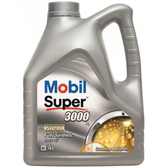 Oil MOBIL SUPER 3000 X1 5W40 4LOil MOBIL SUPER 3000 X1 5W40 4LOil MOBIL SUPER 3000 X1 5W40 4L