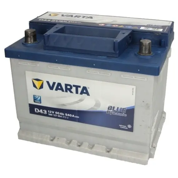 Battery VARTA BLU D43 60 A*s L+, 2 imageBattery VARTA BLU D43 60 A*s L+, 2 imageBattery VARTA BLU D43 60 A*s L+, 2 image