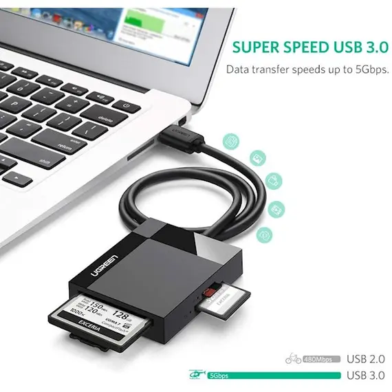 ბარათის წამკითხველი UGREEN CR125 (30333) USB 3.0 All-in-One Card Reader 0.5M, 4 imageბარათის წამკითხველი UGREEN CR125 (30333) USB 3.0 All-in-One Card Reader 0.5M, 4 imageბარათის წამკითხველი UGREEN CR125 (30333) USB 3.0 All-in-One Card Reader 0.5M, 4 image