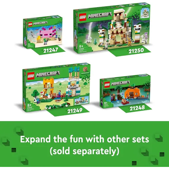 ლეგო LEGO Minecraft The Iron Golem Fortress, 4 imageლეგო LEGO Minecraft The Iron Golem Fortress, 4 imageლეგო LEGO Minecraft The Iron Golem Fortress, 4 image