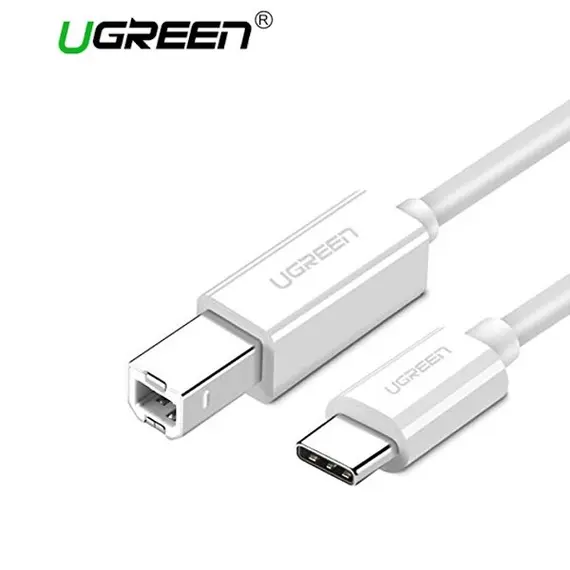 Printer cable UGREEN US241 (40417) USB Type C to USB-B Cable White 1.5MPrinter cable UGREEN US241 (40417) USB Type C to USB-B Cable White 1.5MPrinter cable UGREEN US241 (40417) USB Type C to USB-B Cable White 1.5M