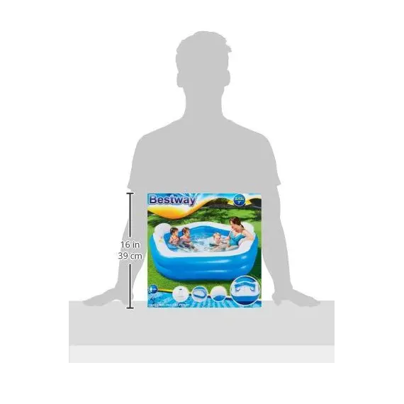 Inflatable pool Bestway Pentagon Vinyl Family Fun Pool 2.13mx2.06mx69cm 54153, 6 imageInflatable pool Bestway Pentagon Vinyl Family Fun Pool 2.13mx2.06mx69cm 54153, 6 imageInflatable pool Bestway Pentagon Vinyl Family Fun Pool 2.13mx2.06mx69cm 54153, 6 image