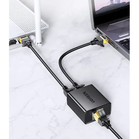 RJ45 Adapter UGREEN CM210 (50923) RJ45 Splitter Adapter, 2 Pack, Black, 3 imageRJ45 Adapter UGREEN CM210 (50923) RJ45 Splitter Adapter, 2 Pack, Black, 3 imageRJ45 Adapter UGREEN CM210 (50923) RJ45 Splitter Adapter, 2 Pack, Black, 3 image
