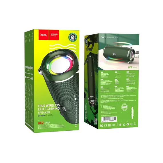 Wireless speaker HOCO HC2 Xpress sports BT speaker - Green, 4 imageWireless speaker HOCO HC2 Xpress sports BT speaker - Green, 4 imageWireless speaker HOCO HC2 Xpress sports BT speaker - Green, 4 image