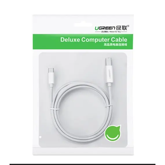 Printer cable UGREEN US241 (40417) USB Type C to USB-B Cable White 1.5M, 4 imagePrinter cable UGREEN US241 (40417) USB Type C to USB-B Cable White 1.5M, 4 imagePrinter cable UGREEN US241 (40417) USB Type C to USB-B Cable White 1.5M, 4 image