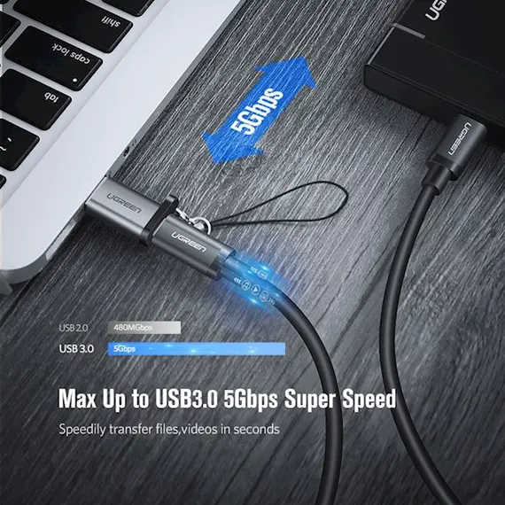USB adapter UGREEN US276 (50533) USB3.0 to USB-C Adapter, Gray, 3 imageUSB adapter UGREEN US276 (50533) USB3.0 to USB-C Adapter, Gray, 3 imageUSB adapter UGREEN US276 (50533) USB3.0 to USB-C Adapter, Gray, 3 image
