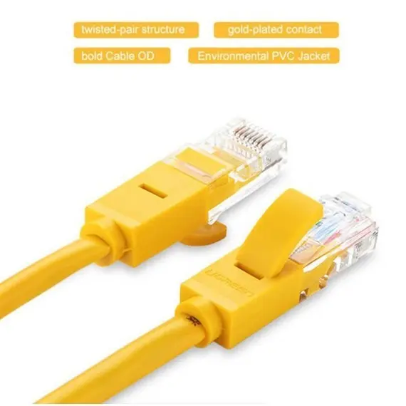 LAN cable UGREEN (11232) Cat 5e UTP Lan Cable 3m (Yellow), 3 imageLAN cable UGREEN (11232) Cat 5e UTP Lan Cable 3m (Yellow), 3 imageLAN cable UGREEN (11232) Cat 5e UTP Lan Cable 3m (Yellow), 3 image