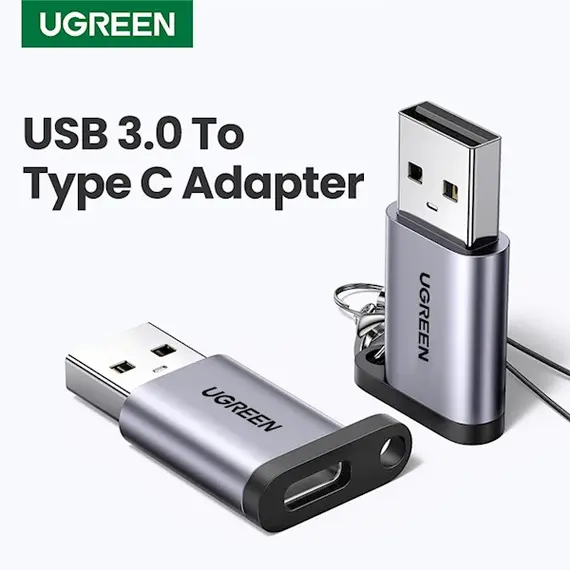 USB adapter UGREEN US276 (50533) USB3.0 to USB-C Adapter, Gray, 2 imageUSB adapter UGREEN US276 (50533) USB3.0 to USB-C Adapter, Gray, 2 imageUSB adapter UGREEN US276 (50533) USB3.0 to USB-C Adapter, Gray, 2 image
