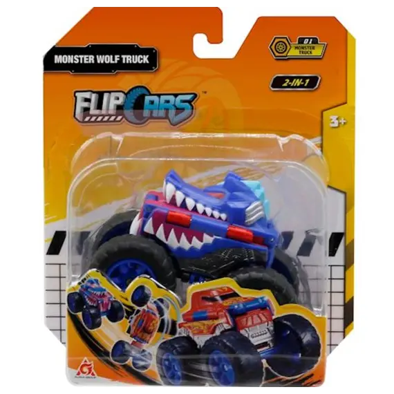 მანქანა Flip Cars 2-in-1 Flip Vehicle- Monster Wolf Truck, 3 imageმანქანა Flip Cars 2-in-1 Flip Vehicle- Monster Wolf Truck, 3 imageმანქანა Flip Cars 2-in-1 Flip Vehicle- Monster Wolf Truck, 3 image