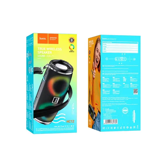 Speaker Hoco HC12 sports portable loudspeaker Black, 2 imageSpeaker Hoco HC12 sports portable loudspeaker Black, 2 imageSpeaker Hoco HC12 sports portable loudspeaker Black, 2 image