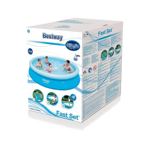 გასაბერი აუზი Bestway Fast Set Pool 3.66mx76cm 57273, 2 imageგასაბერი აუზი Bestway Fast Set Pool 3.66mx76cm 57273, 2 imageგასაბერი აუზი Bestway Fast Set Pool 3.66mx76cm 57273, 2 image