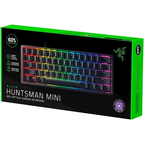 კლავიატურა Razer Huntsman Mini (Purple Switch) - US Layout, 5 imageკლავიატურა Razer Huntsman Mini (Purple Switch) - US Layout, 5 imageკლავიატურა Razer Huntsman Mini (Purple Switch) - US Layout, 5 image