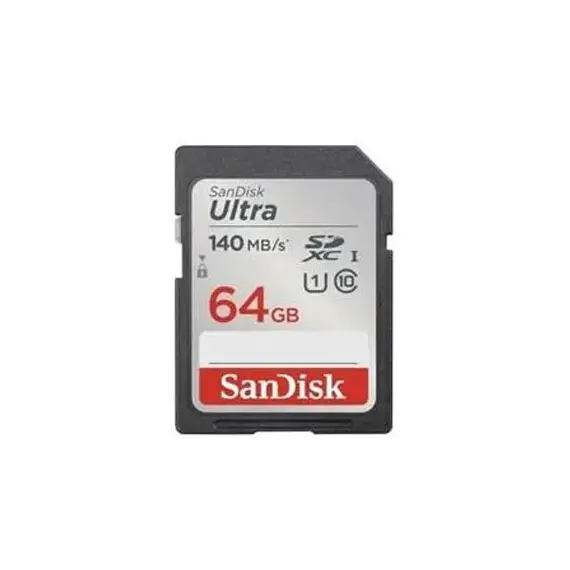 მეხსიერების ბარათი SanDisk 64GB Ultra SD/HC UHS-I Card 140MB/S Class 10 SDSDUNB-064G-GN6INმეხსიერების ბარათი SanDisk 64GB Ultra SD/HC UHS-I Card 140MB/S Class 10 SDSDUNB-064G-GN6INმეხსიერების ბარათი SanDisk 64GB Ultra SD/HC UHS-I Card 140MB/S Class 10 SDSDUNB-064G-GN6IN