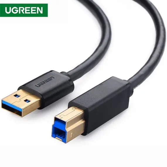 Printer cable UGREEN US210 (10372) USB-B 3.0 Type B to Type A Print Cable 2m (Black)Printer cable UGREEN US210 (10372) USB-B 3.0 Type B to Type A Print Cable 2m (Black)Printer cable UGREEN US210 (10372) USB-B 3.0 Type B to Type A Print Cable 2m (Black)