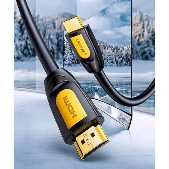 HDMI Cable UGREEN HD101 (10129) Round HDMI Cable 2m (Yellow / Black), 3 imageHDMI Cable UGREEN HD101 (10129) Round HDMI Cable 2m (Yellow / Black), 3 imageHDMI Cable UGREEN HD101 (10129) Round HDMI Cable 2m (Yellow / Black), 3 image