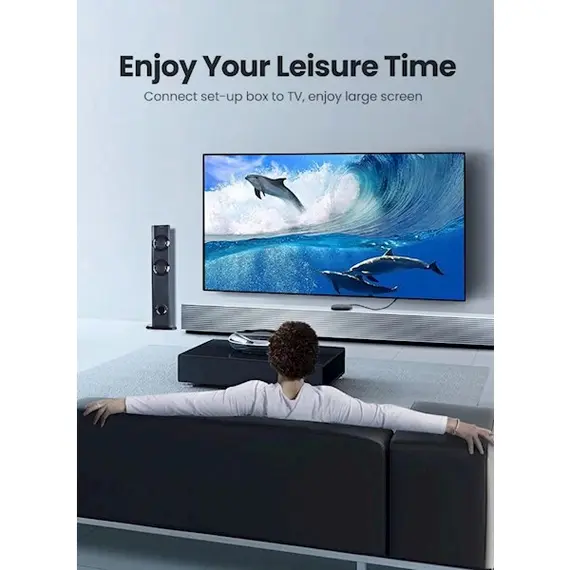 HDMI cable UGREEN HD101 (10130) Round Cable 3m (Yellow / Black), 6 imageHDMI cable UGREEN HD101 (10130) Round Cable 3m (Yellow / Black), 6 imageHDMI cable UGREEN HD101 (10130) Round Cable 3m (Yellow / Black), 6 image