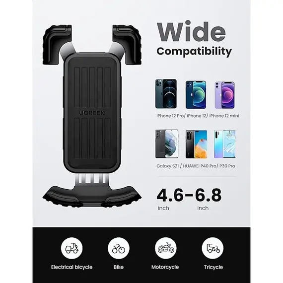 მობილურის დამჭერი UGREEN LP494 (60548), Bike Mount Phone Holder, Black, 5 imageმობილურის დამჭერი UGREEN LP494 (60548), Bike Mount Phone Holder, Black, 5 imageმობილურის დამჭერი UGREEN LP494 (60548), Bike Mount Phone Holder, Black, 5 image
