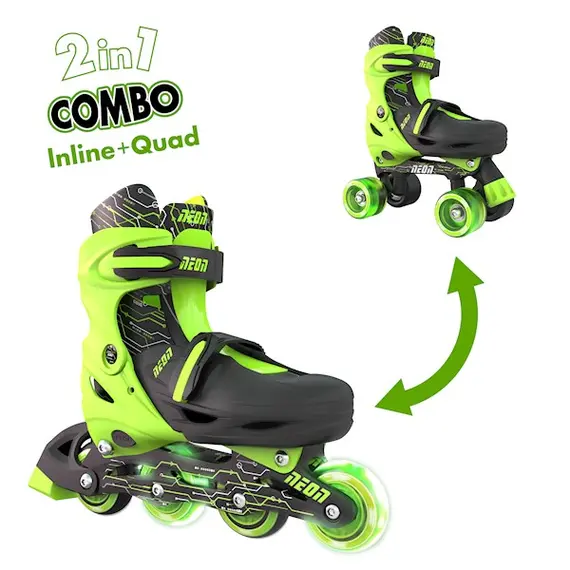 როლიკები NEON COMBO SKATES (SIZE 12-2) GREEN 4L/13L/16L CL 4PKროლიკები NEON COMBO SKATES (SIZE 12-2) GREEN 4L/13L/16L CL 4PKროლიკები NEON COMBO SKATES (SIZE 12-2) GREEN 4L/13L/16L CL 4PK