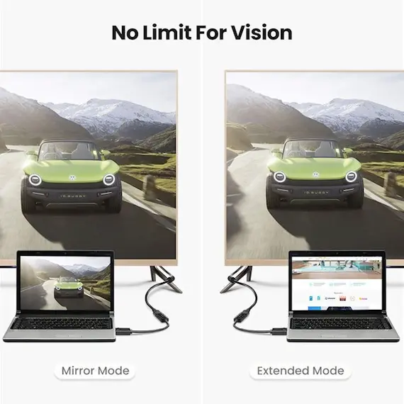 ადაპტერი UGREEN MM137 (40363) DisplayPort to HDMI Female Converter 4K*2K 25cm (Black), 7 imageადაპტერი UGREEN MM137 (40363) DisplayPort to HDMI Female Converter 4K*2K 25cm (Black), 7 imageადაპტერი UGREEN MM137 (40363) DisplayPort to HDMI Female Converter 4K*2K 25cm (Black), 7 image