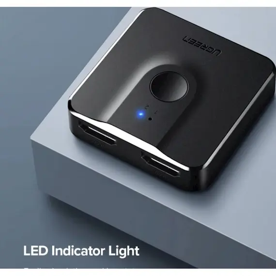 HDMI Switch UGREEN CM217 (50966) 2 In 1 Out HDMI 1.4 Switcher 4Kx2K @ 30Hz, 4 imageHDMI Switch UGREEN CM217 (50966) 2 In 1 Out HDMI 1.4 Switcher 4Kx2K @ 30Hz, 4 imageHDMI Switch UGREEN CM217 (50966) 2 In 1 Out HDMI 1.4 Switcher 4Kx2K @ 30Hz, 4 image