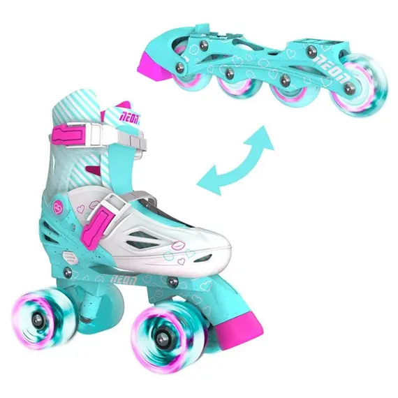 როლიკები NEON COMBO SKATES (SIZE 34-37) TEAL PINK 4L/13L/16L CL 4PK, 2 imageროლიკები NEON COMBO SKATES (SIZE 34-37) TEAL PINK 4L/13L/16L CL 4PK, 2 imageროლიკები NEON COMBO SKATES (SIZE 34-37) TEAL PINK 4L/13L/16L CL 4PK, 2 image