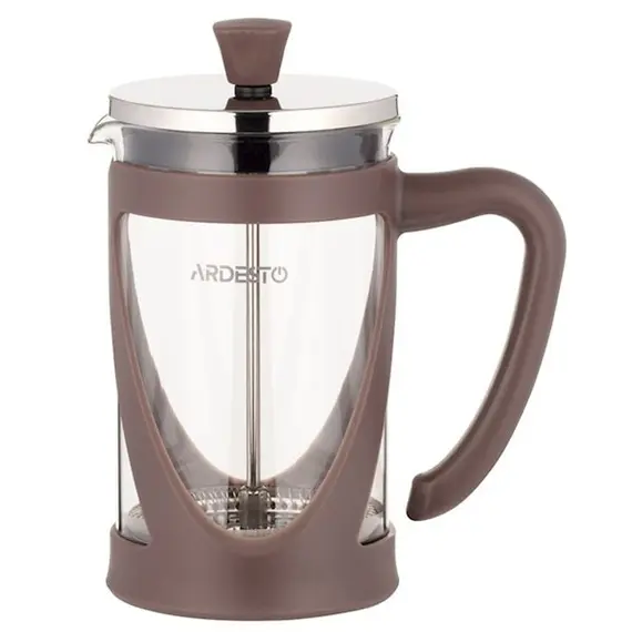 ჩაის დასაყენებელი Ardesto French press Gemini, 600 ml, stainless steel, glass, plasticჩაის დასაყენებელი Ardesto French press Gemini, 600 ml, stainless steel, glass, plasticჩაის დასაყენებელი Ardesto French press Gemini, 600 ml, stainless steel, glass, plastic