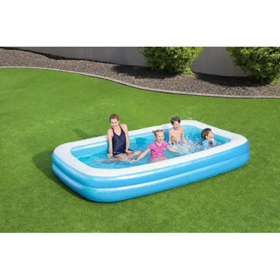 გასაბერი აუზი Bestway Blue Rectangular Pool 3.05mx1.83mx56cm 54009, 2 imageგასაბერი აუზი Bestway Blue Rectangular Pool 3.05mx1.83mx56cm 54009, 2 imageგასაბერი აუზი Bestway Blue Rectangular Pool 3.05mx1.83mx56cm 54009, 2 image