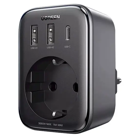 Adapter UGREEN CD314 (90613), 30W, 1 Socket, USB-A, USB-C, GrayAdapter UGREEN CD314 (90613), 30W, 1 Socket, USB-A, USB-C, GrayAdapter UGREEN CD314 (90613), 30W, 1 Socket, USB-A, USB-C, Gray