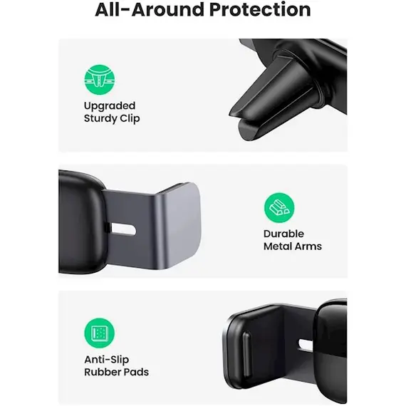 მობილურის დამჭერი Ugreen LP120 (10422), Air Vent Phone Holder, Gray, 2 imageმობილურის დამჭერი Ugreen LP120 (10422), Air Vent Phone Holder, Gray, 2 imageმობილურის დამჭერი Ugreen LP120 (10422), Air Vent Phone Holder, Gray, 2 image