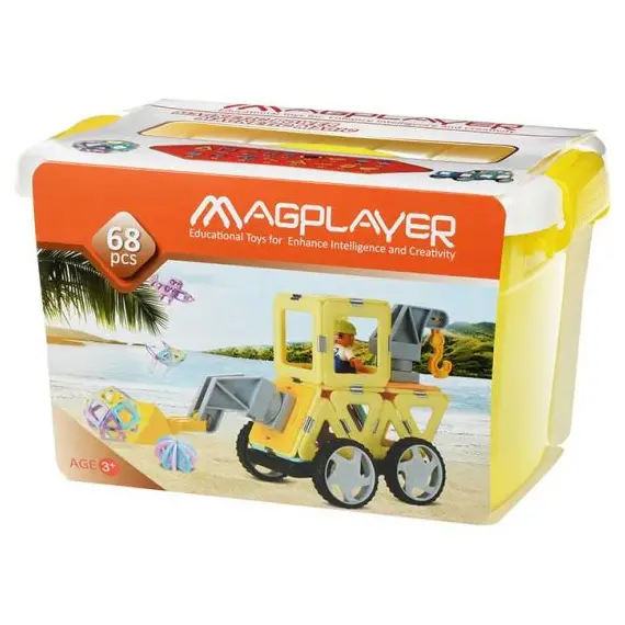 კონსტრუქტორი Magplayer Designer magnetic box set 68 e. MPT2-68, 2 imageკონსტრუქტორი Magplayer Designer magnetic box set 68 e. MPT2-68, 2 imageკონსტრუქტორი Magplayer Designer magnetic box set 68 e. MPT2-68, 2 image