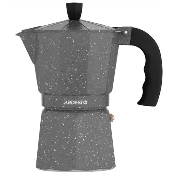 ყავის მადუღარა Ardesto Coffee Maker Gemini Molise, 3 cups, grey, aluminumყავის მადუღარა Ardesto Coffee Maker Gemini Molise, 3 cups, grey, aluminumყავის მადუღარა Ardesto Coffee Maker Gemini Molise, 3 cups, grey, aluminum