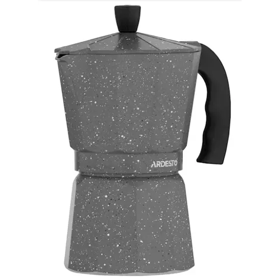 ყავის მადუღარა Ardesto Coffee Maker Gemini Molise, 3 cups, grey, aluminum, 2 imageყავის მადუღარა Ardesto Coffee Maker Gemini Molise, 3 cups, grey, aluminum, 2 imageყავის მადუღარა Ardesto Coffee Maker Gemini Molise, 3 cups, grey, aluminum, 2 image