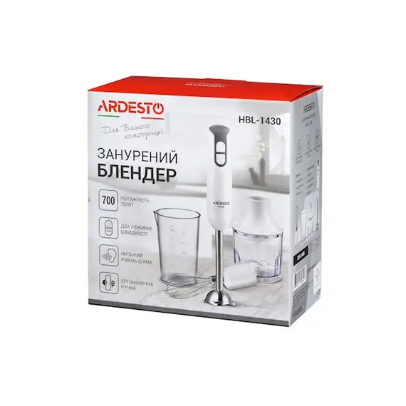 ხელის ბლენდერი ARDESTO HBL-1430, 7 imageხელის ბლენდერი ARDESTO HBL-1430, 7 imageხელის ბლენდერი ARDESTO HBL-1430, 7 image