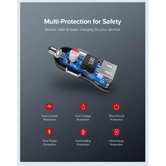 მანქანის USB დამტენი UGREEN ED018 (50875) Car Charger Dual USB Mini 5V / 2.4A Max, 2 imageმანქანის USB დამტენი UGREEN ED018 (50875) Car Charger Dual USB Mini 5V / 2.4A Max, 2 imageმანქანის USB დამტენი UGREEN ED018 (50875) Car Charger Dual USB Mini 5V / 2.4A Max, 2 image