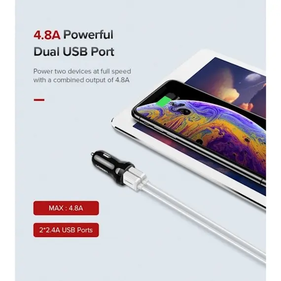 მანქანის USB დამტენი UGREEN ED018 (50875) Car Charger Dual USB Mini 5V / 2.4A Max, 6 imageმანქანის USB დამტენი UGREEN ED018 (50875) Car Charger Dual USB Mini 5V / 2.4A Max, 6 imageმანქანის USB დამტენი UGREEN ED018 (50875) Car Charger Dual USB Mini 5V / 2.4A Max, 6 image