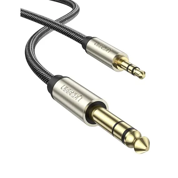 Audio cable UGREEN (10630) 3.5mm to 6.35mm TRS Stereo Audio Cable 5m (Gray)Audio cable UGREEN (10630) 3.5mm to 6.35mm TRS Stereo Audio Cable 5m (Gray)Audio cable UGREEN (10630) 3.5mm to 6.35mm TRS Stereo Audio Cable 5m (Gray)
