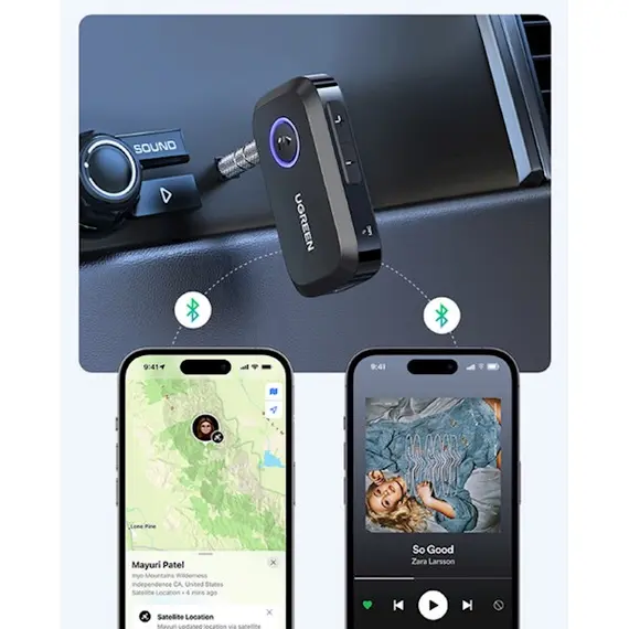 Bluetooth მიმღები UGREEN CM596 (90748), Bluetooth, AUX, Car Adapter, Black, 7 imageBluetooth მიმღები UGREEN CM596 (90748), Bluetooth, AUX, Car Adapter, Black, 7 imageBluetooth მიმღები UGREEN CM596 (90748), Bluetooth, AUX, Car Adapter, Black, 7 image