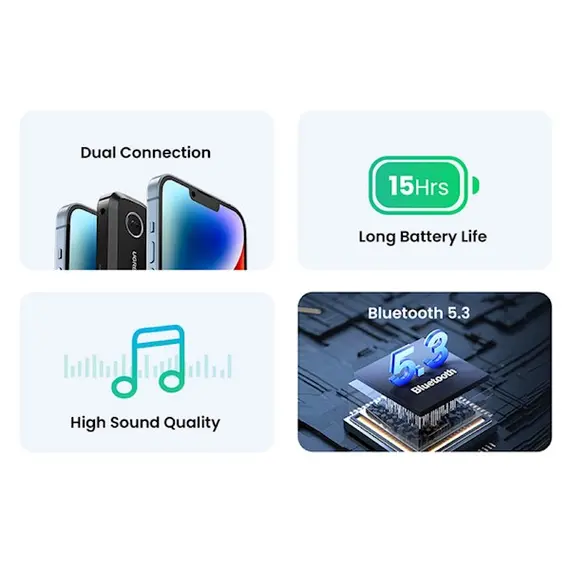 Bluetooth მიმღები UGREEN CM596 (90748), Bluetooth, AUX, Car Adapter, Black, 4 imageBluetooth მიმღები UGREEN CM596 (90748), Bluetooth, AUX, Car Adapter, Black, 4 imageBluetooth მიმღები UGREEN CM596 (90748), Bluetooth, AUX, Car Adapter, Black, 4 image