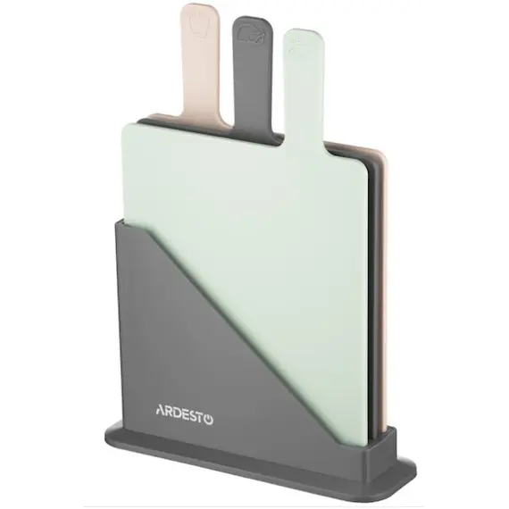 Cutting board Ardesto Cutting boards set on stand Fresh 3 pcs.: 24,1*33*7,9 cm, plasticCutting board Ardesto Cutting boards set on stand Fresh 3 pcs.: 24,1*33*7,9 cm, plasticCutting board Ardesto Cutting boards set on stand Fresh 3 pcs.: 24,1*33*7,9 cm, plastic