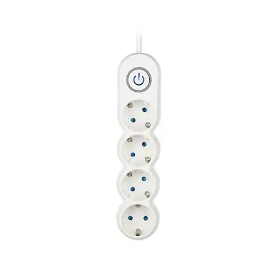 დამაგრძელებელი კაბელი 2E 4 Ways socket,with children protection.H05VV-F 3G1.0*3m, white, suitable for vertical mountingდამაგრძელებელი კაბელი 2E 4 Ways socket,with children protection.H05VV-F 3G1.0*3m, white, suitable for vertical mountingდამაგრძელებელი კაბელი 2E 4 Ways socket,with children protection.H05VV-F 3G1.0*3m, white, suitable for vertical mounting