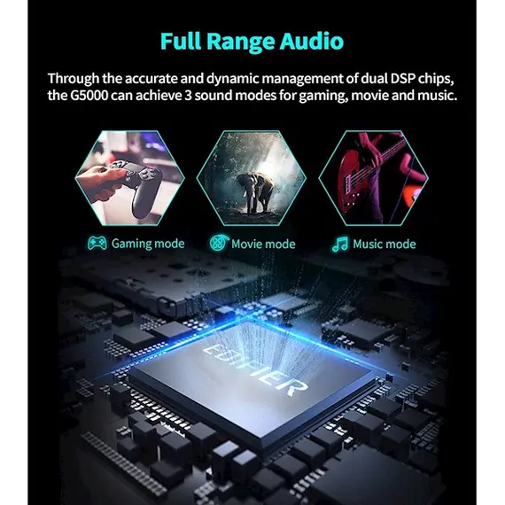 დინამიკი Edifier G5000, 88W, Bluetooth, AUX, USB, Speaker, Black, 4 imageდინამიკი Edifier G5000, 88W, Bluetooth, AUX, USB, Speaker, Black, 4 imageდინამიკი Edifier G5000, 88W, Bluetooth, AUX, USB, Speaker, Black, 4 image