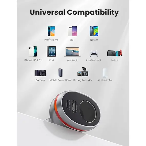 მანქანის დამტენი UGREEN CD204 (60712), 84W, USB, Type C, Grey, 2 imageმანქანის დამტენი UGREEN CD204 (60712), 84W, USB, Type C, Grey, 2 imageმანქანის დამტენი UGREEN CD204 (60712), 84W, USB, Type C, Grey, 2 image