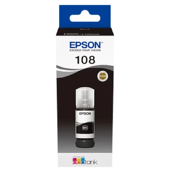 კარტრიჯის მელანი Epson 108 C13T09C14A, 3600P, Ink Cartridge, Blackკარტრიჯის მელანი Epson 108 C13T09C14A, 3600P, Ink Cartridge, Blackკარტრიჯის მელანი Epson 108 C13T09C14A, 3600P, Ink Cartridge, Black