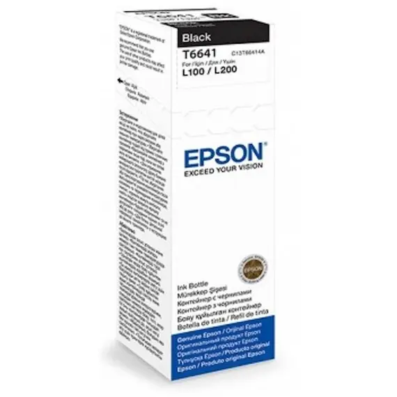 კარტრიჯი EPSON ORIGINAL (C13T66414A) I/C (b) L100 Black ink bottle 70 mlკარტრიჯი EPSON ORIGINAL (C13T66414A) I/C (b) L100 Black ink bottle 70 mlკარტრიჯი EPSON ORIGINAL (C13T66414A) I/C (b) L100 Black ink bottle 70 ml